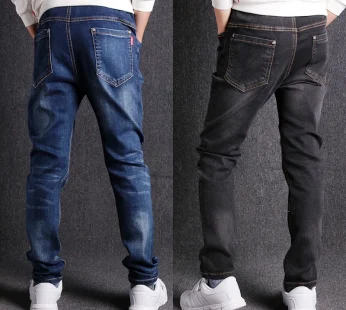 Boy Jeans New Fashion Teens Loose Elastic Casual Clothes