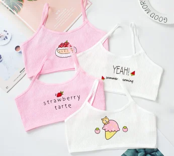 Cotton Young Girls Training Bra Kids Vest Teens Teenage Underwear Children Bras