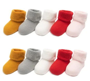 Thicken Baby Socks Autumn Winter Cotton Socks Warm Toddler Boy Girls Thermal Floor Socks Newborn Children Clothing Accessories