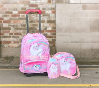 3D Cartoon Themed Unicorn School Bags for Baby Girls Waterproof School Backpacks for Bags