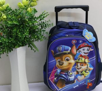 Wheeled School Bags 3 in 1 Boys Waterproof Paw Patrol Trolley Bag: