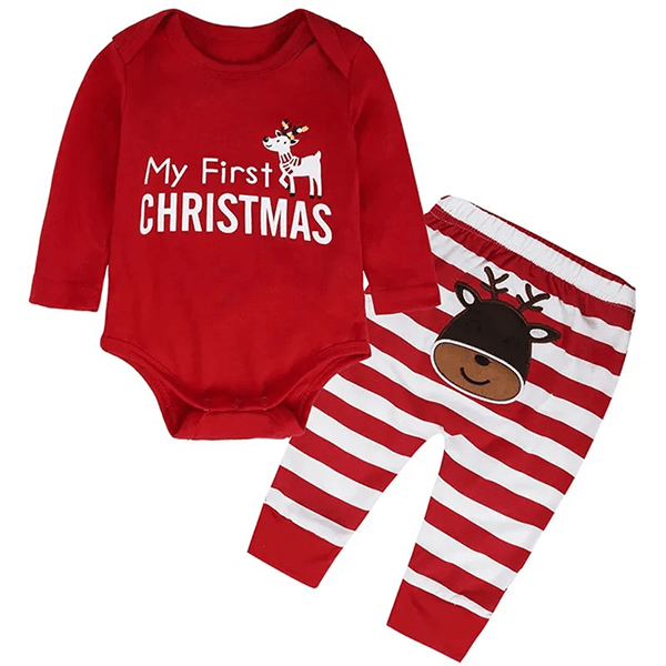 Christmas-Outfit-Boy-Girl-Shirt-and-Pants-Christmas-Clothes