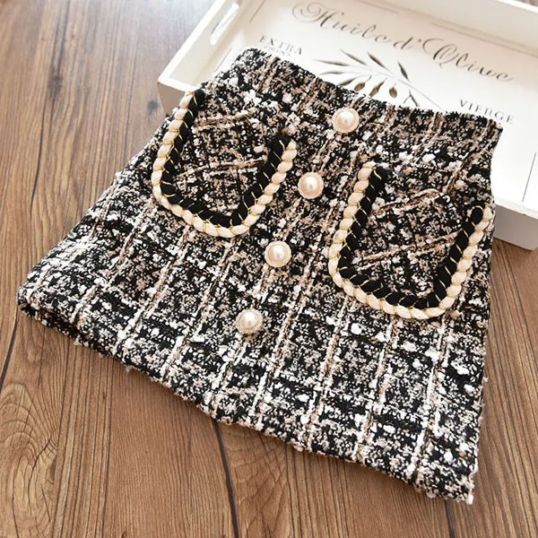 Girls-Woolen-Plaid-Half-Skirt3