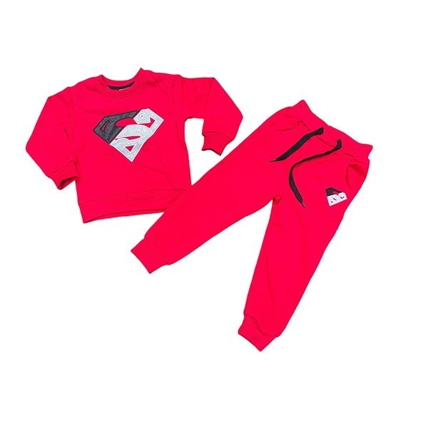 Red-Kids-Tracksuit Stylish Kids Tracksuit – Comfy, Trendy & Sporty Outfit