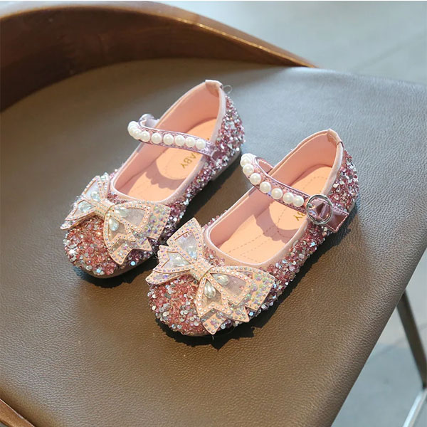 Spring-Fashion-Rhinestone-Bowtie-Shoes rhinestone bowtie shoes premium baby girls princess shoes model smg155