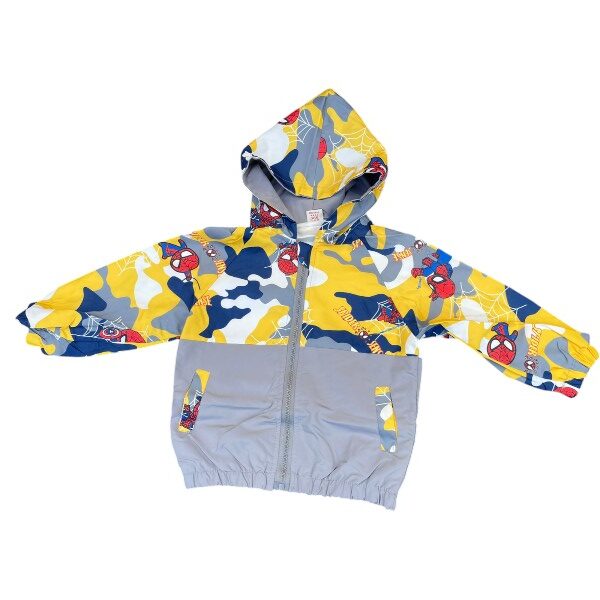 spiderman jacket gray
