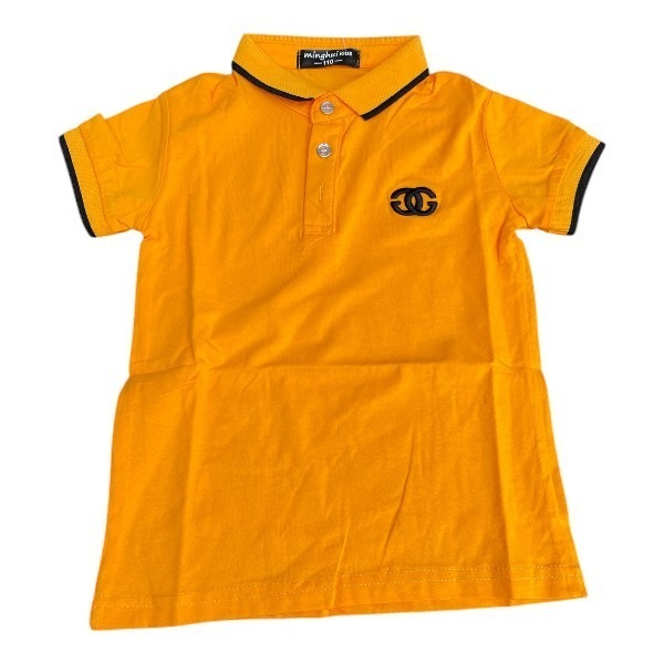 yellow polo shirt