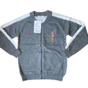 Gray Sweater with Zipper