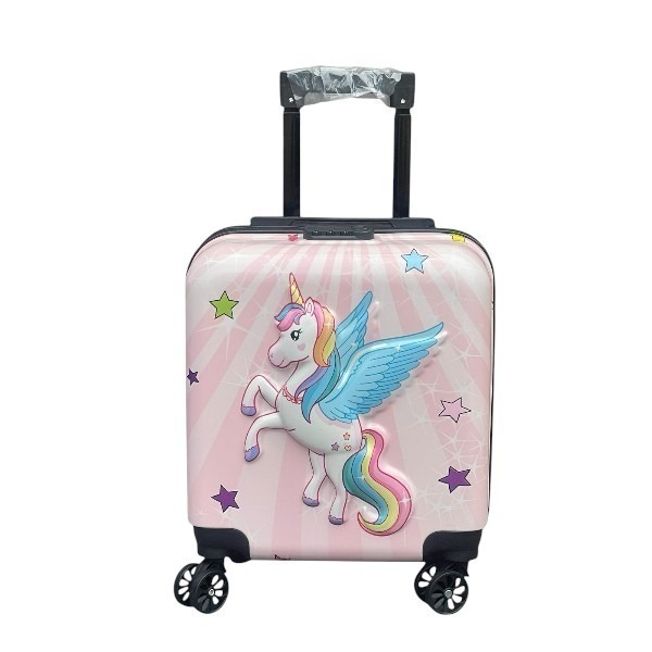 Unicorn Suitcase-Photoroom Unicorn Pvc Suitcase with Wheels