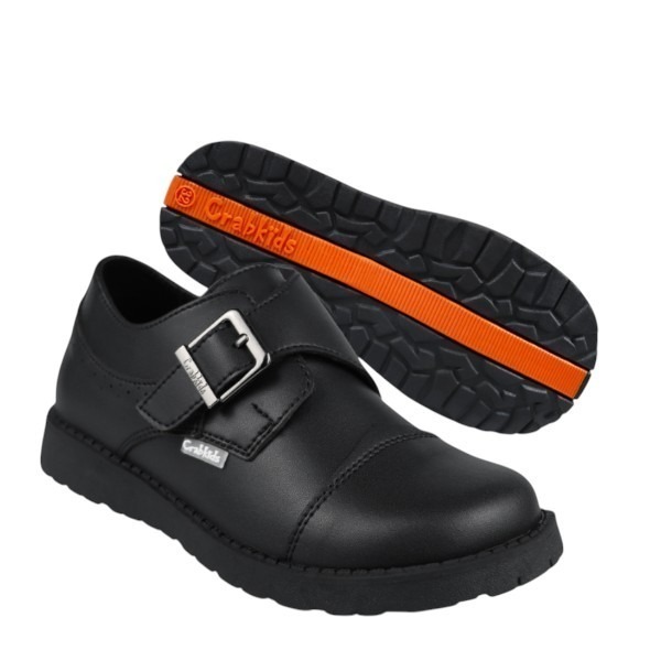 leather school boys shoes