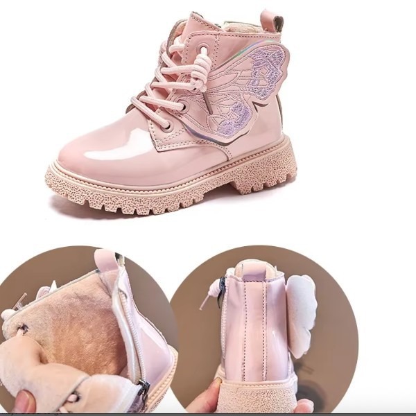 trendy girls boots pink ankle boots