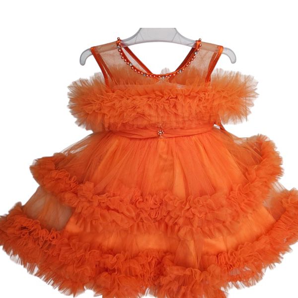 orange princess dress