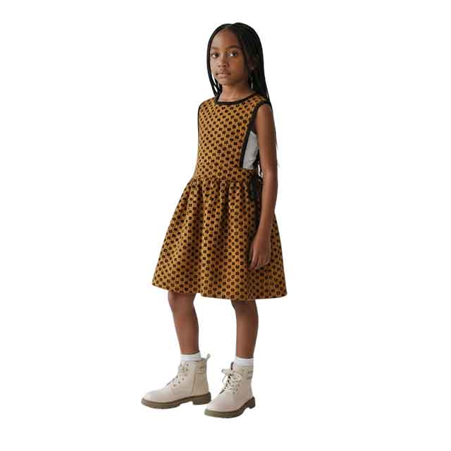 Girls-Polka-Dot-Pinafore-Dress Girls Polka Dot Pinafore Dress premium sleeveless party dress for kids
