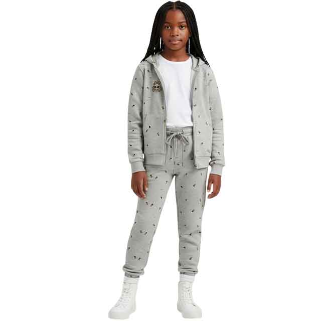 Kids-Grey-Tracksuit-Set Kids Grey Tracksuit Set premium zip-up hoodie and jogger pants outfit