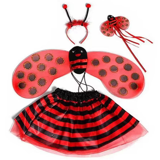 Ladybird-costume Ladybird Costume for Kids – Ladybug Dress, Wings & Accessories