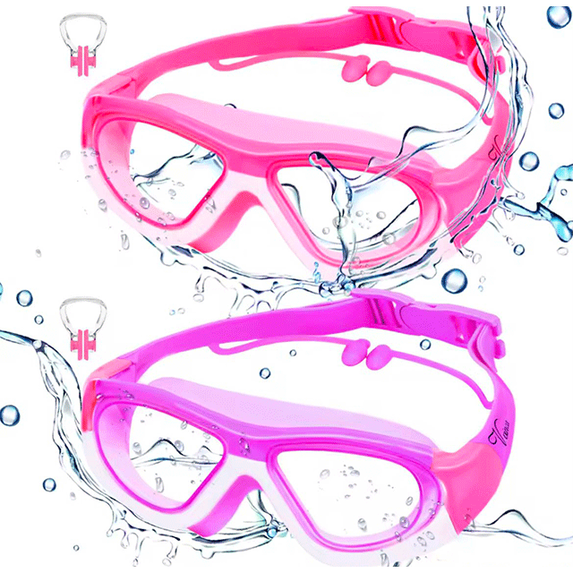 Swimming-googles-with-plastic-case Swimming goggles with protective plastic storage case