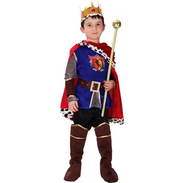 Halloween-Costume Kids King Costume for Halloween cosplay and school plays