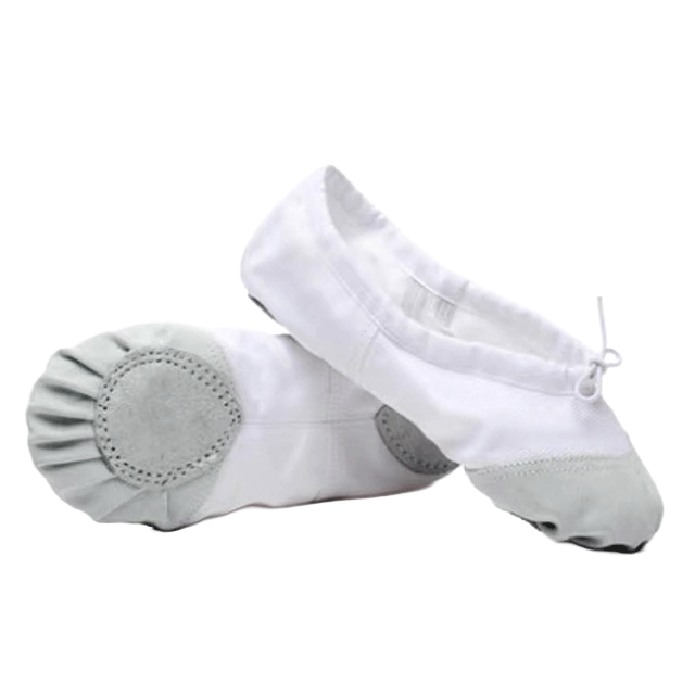 white-ballet-shoes Kids White Ballet Shoes for dance classes and performances